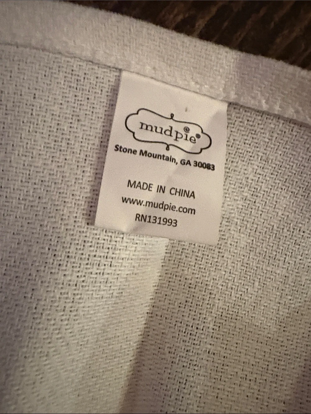 Mud Pie Set of 4 White Tea Towels with funny mom moments